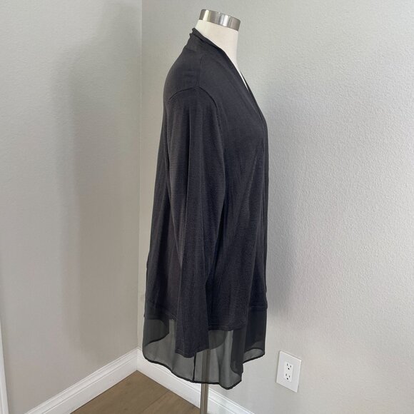 Nic + Zoe Womens Plus 2X Cardigan Sweater Open Front Silk Blend Lightweight Knit - Picture 3 of 10